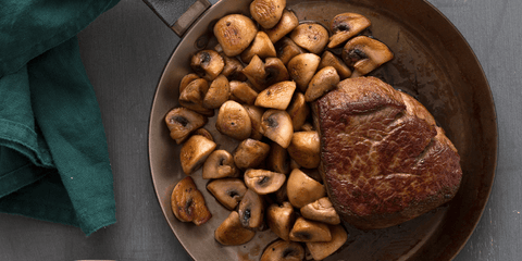 Biefstuk met champignons