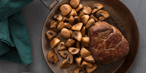 Biefstuk met champignons