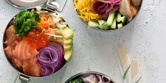 Pokébowl met zalm en mango