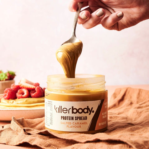 Protein Spread – Eiwitrijke Salted Caramel pasta met weinigs suiker - Killerbody