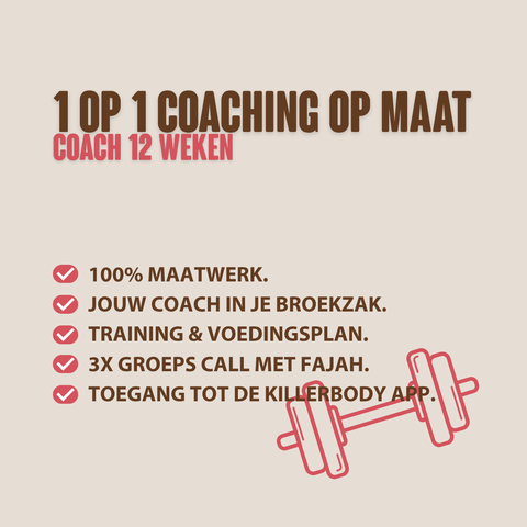 1 op 1 coaching op maat 12 weken