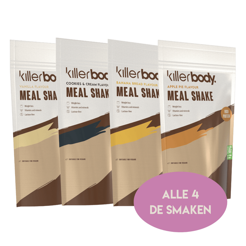 Meal Shake Proefpakket – 4x 500 Gram