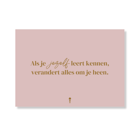 Bewustwordings Ansichtkaart
