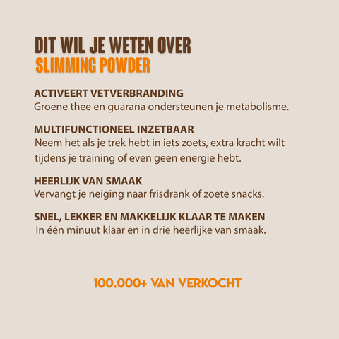 Slimming powder orange nl en de