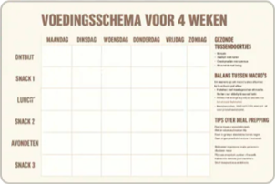Killerbody Voedingsschema