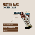 Killerbody Proteïnereep Cookies & Cream: 1,5 gram suiker en 12 gram eiwit per reep