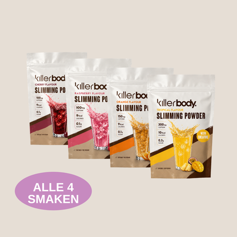 a group of bags of slimming powder